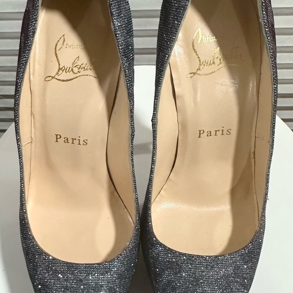 🌺 CHRISTIAN LOUBOUTIN 🌺 Daffodile Leopard Platform Heel Size: 36.5 - Picture 8 of 11